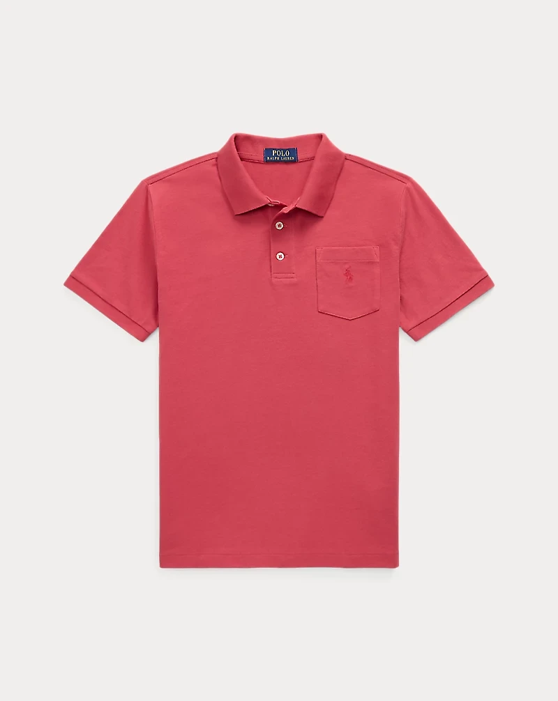 Cotton Jersey Pocket Polo Shirt
