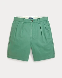 Cormac Pleated Cotton Chino Short