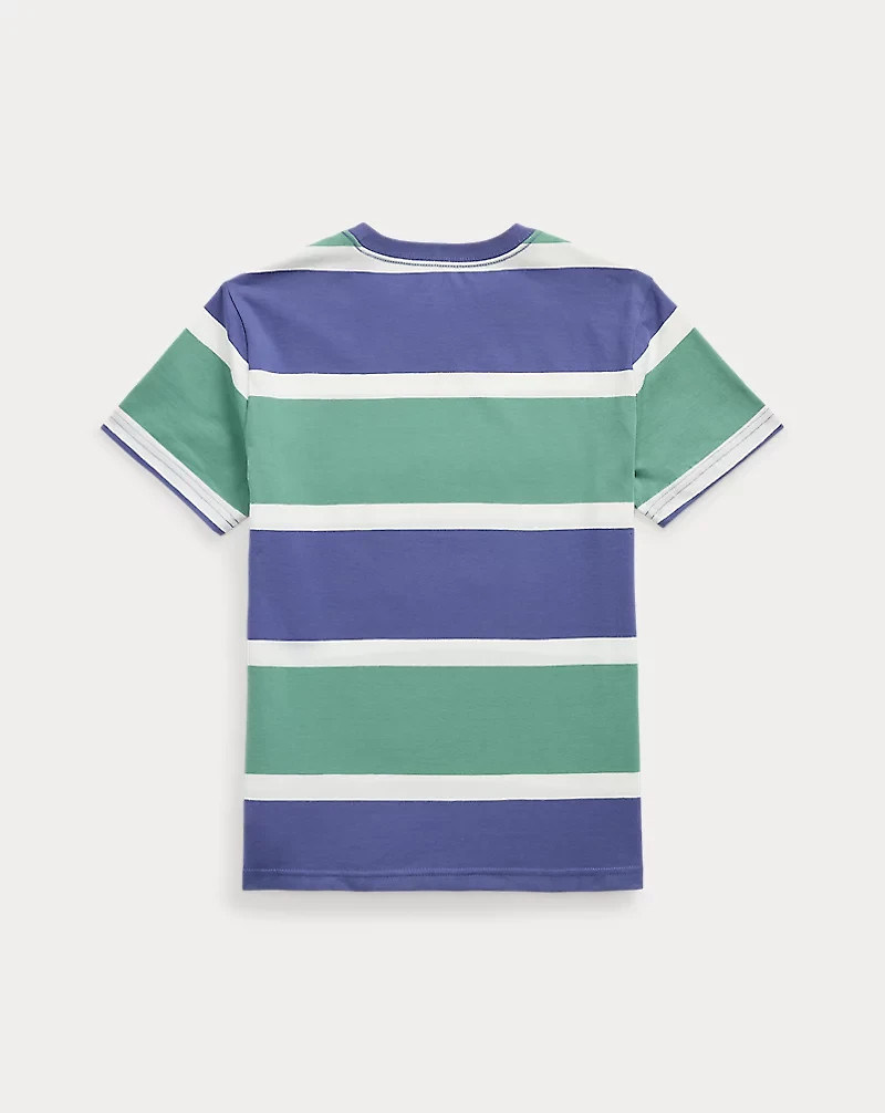 Polo Bear Striped Cotton Jersey Tee