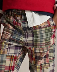 Patchwork Cotton Madras Pant
