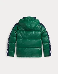 Logo Down Hooded Jacket