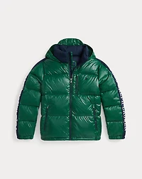 Logo Down Hooded Jacket