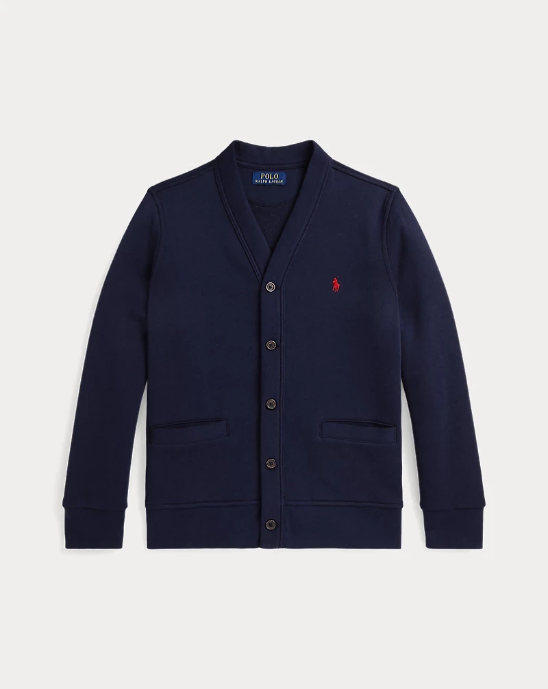 Fleece V-Neck Cardigan