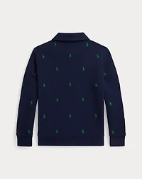 Polo Pony Fleece Collared Sweatshirt