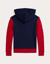 Triple-Pony Fleece Hoodie