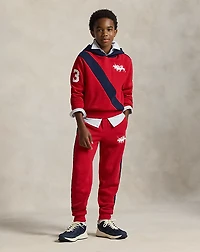 Triple-Pony Fleece Hoodie
