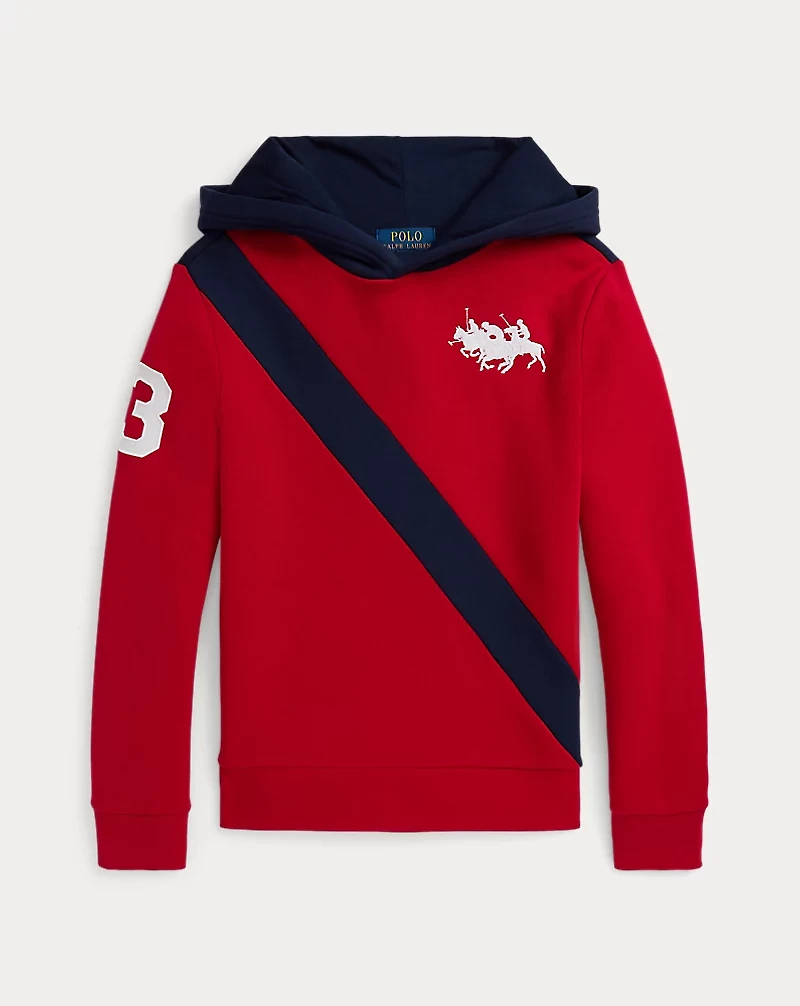 Triple-Pony Fleece Hoodie