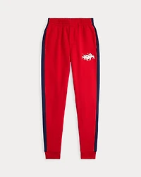 Triple-Pony Fleece Jogger Pant