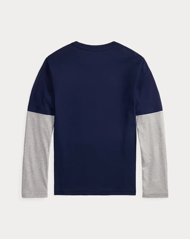 Logo Cotton Layered-Effect Tee