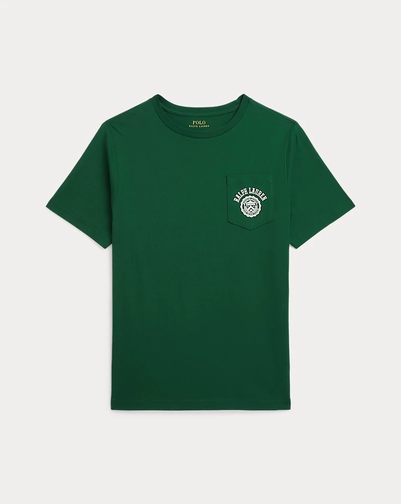 Logo Cotton Jersey Pocket Tee