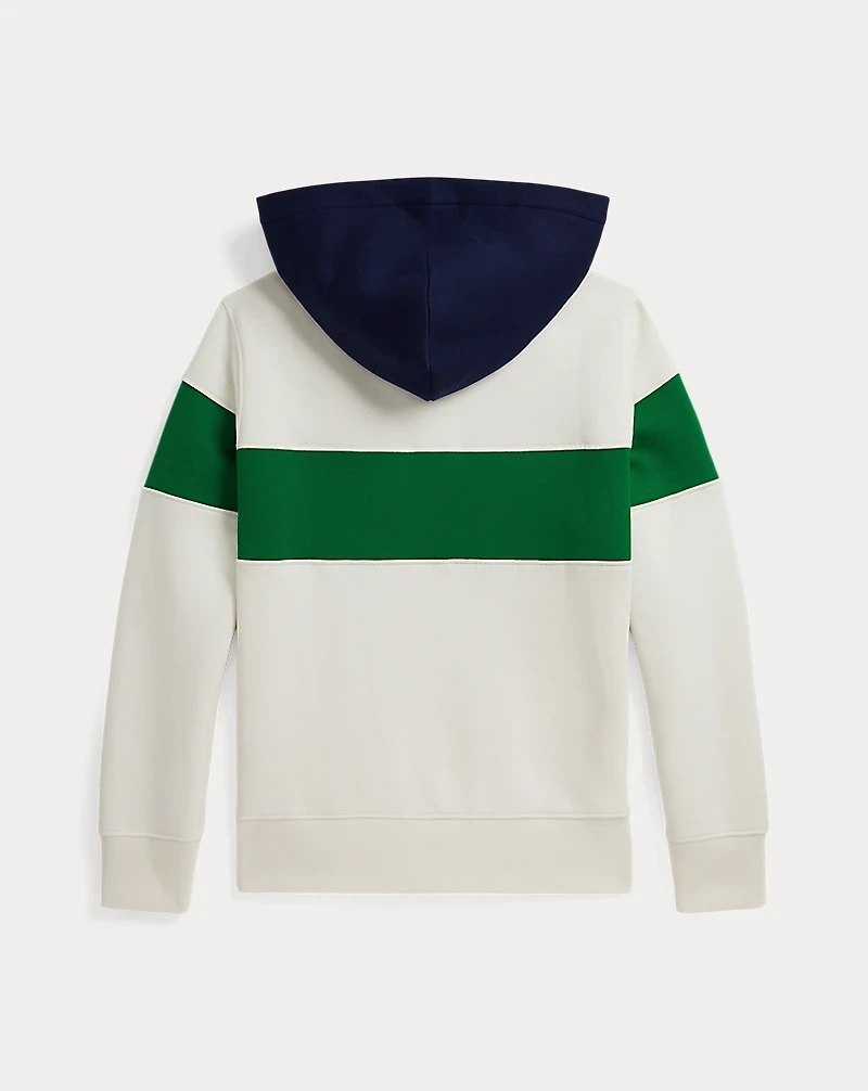 Logo Fleece Rugby Hoodie