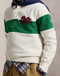 Logo Fleece Rugby Hoodie
