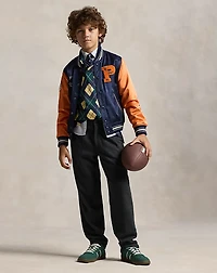 Chalk-Stripe Knit Pant