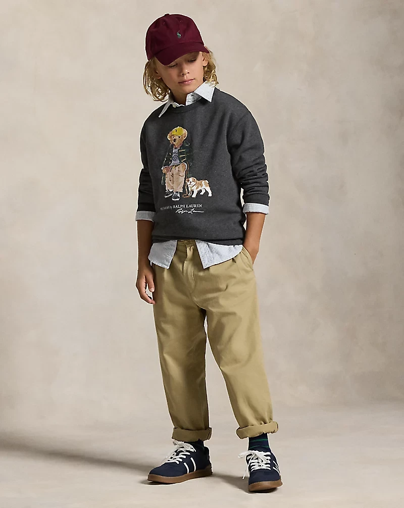 Polo Bear Heathered Fleece Sweatshirt