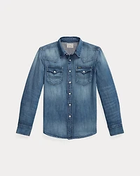 Cotton Denim Western Shirt