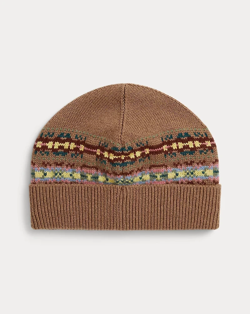 Fair Isle Cotton-Wool Hat