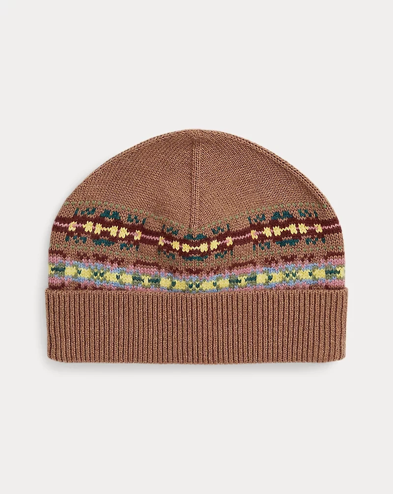 Fair Isle Cotton-Wool Hat