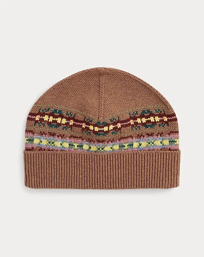 Fair Isle Cotton-Wool Hat