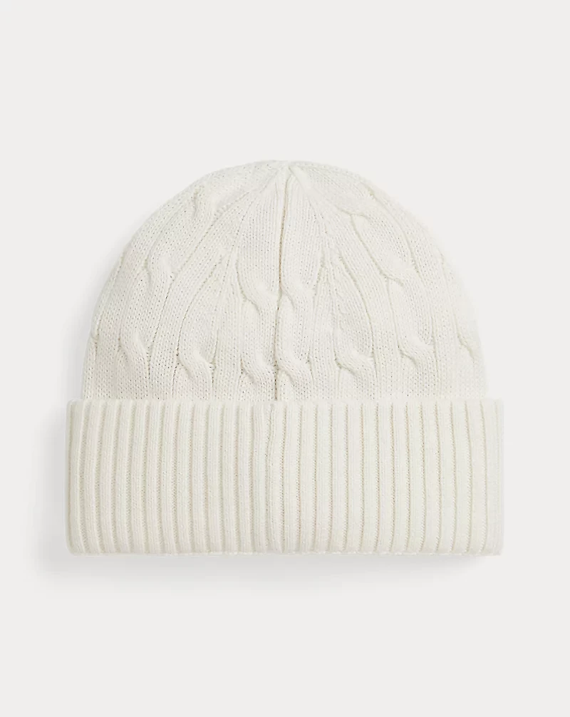 Cable-Knit Cotton Hat