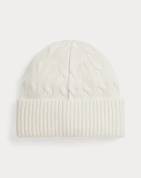 Cable-Knit Cotton Hat