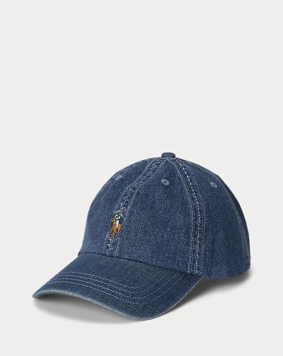 Indigo Cotton Denim Ball Cap