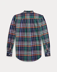 Plaid Cotton Oxford Shirt