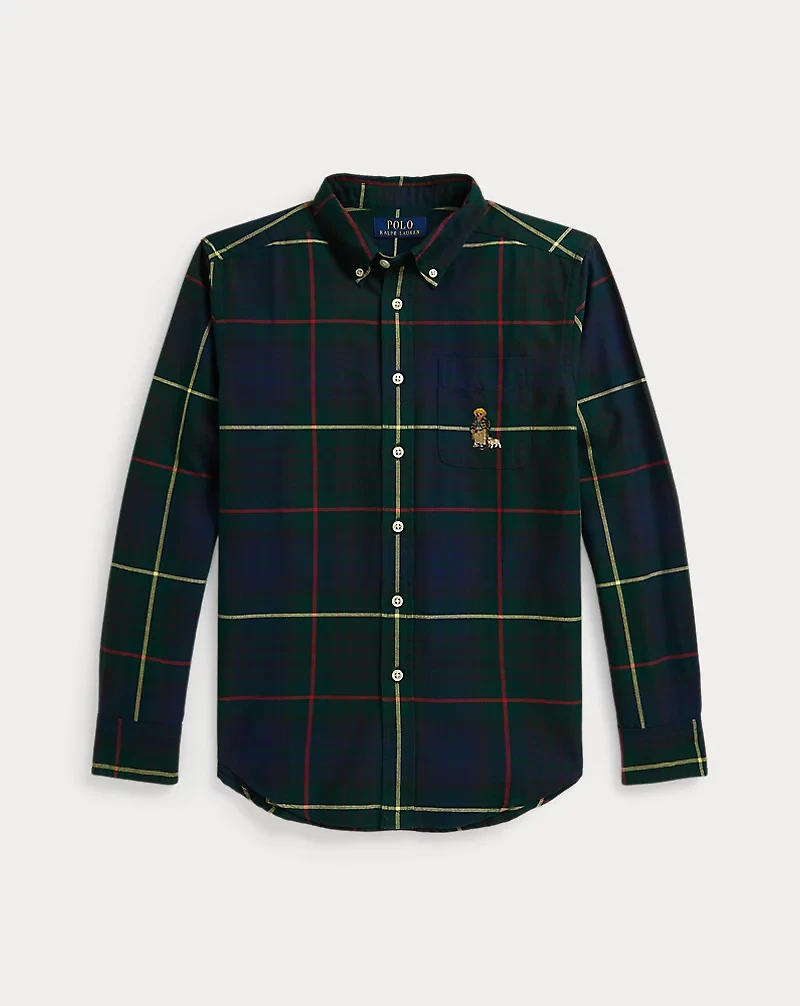 Polo Bear Plaid Oxford Shirt