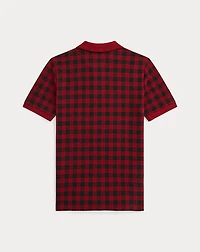 Buffalo Check Cotton Mesh Polo Shirt