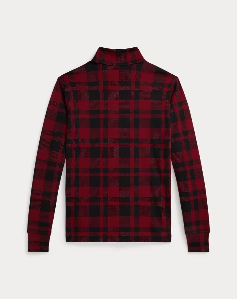 Plaid Cotton Interlock Pullover