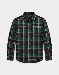 Plaid Brushed Cotton Flannel Workshirt