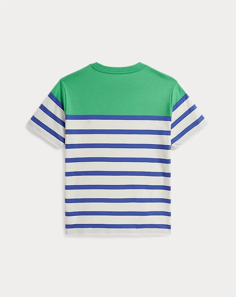 Striped Cotton Jersey Tee