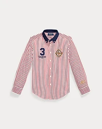 Pony Crest Striped Poplin Shirt
