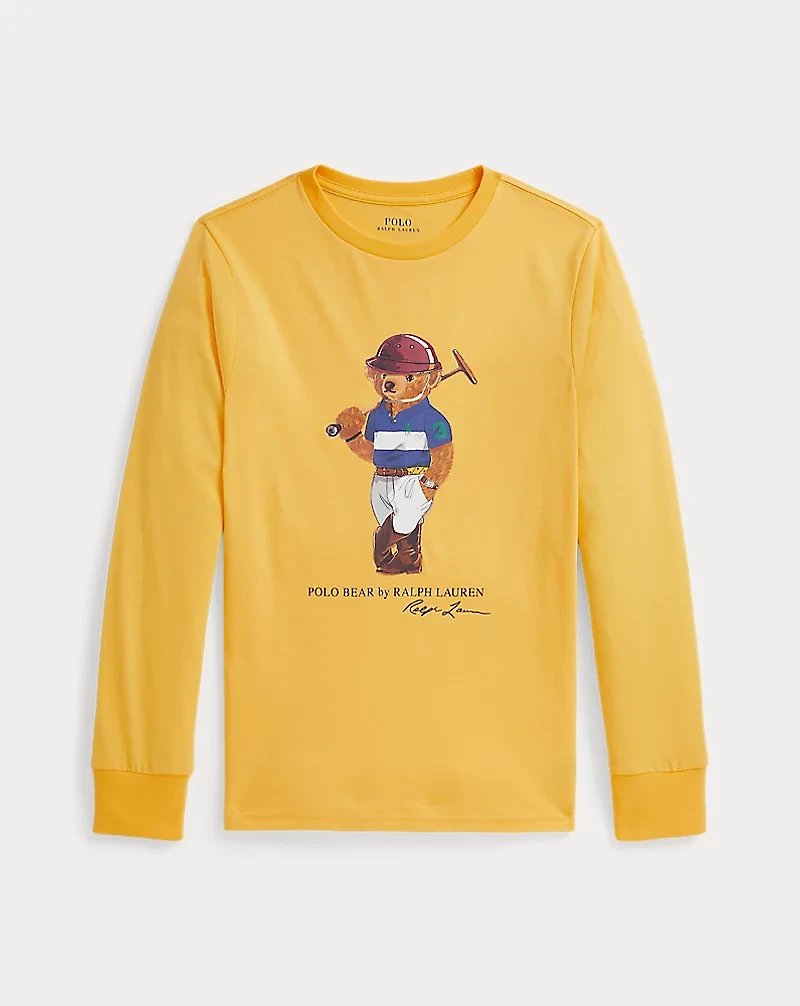 Polo Bear Cotton Long-Sleeve Tee