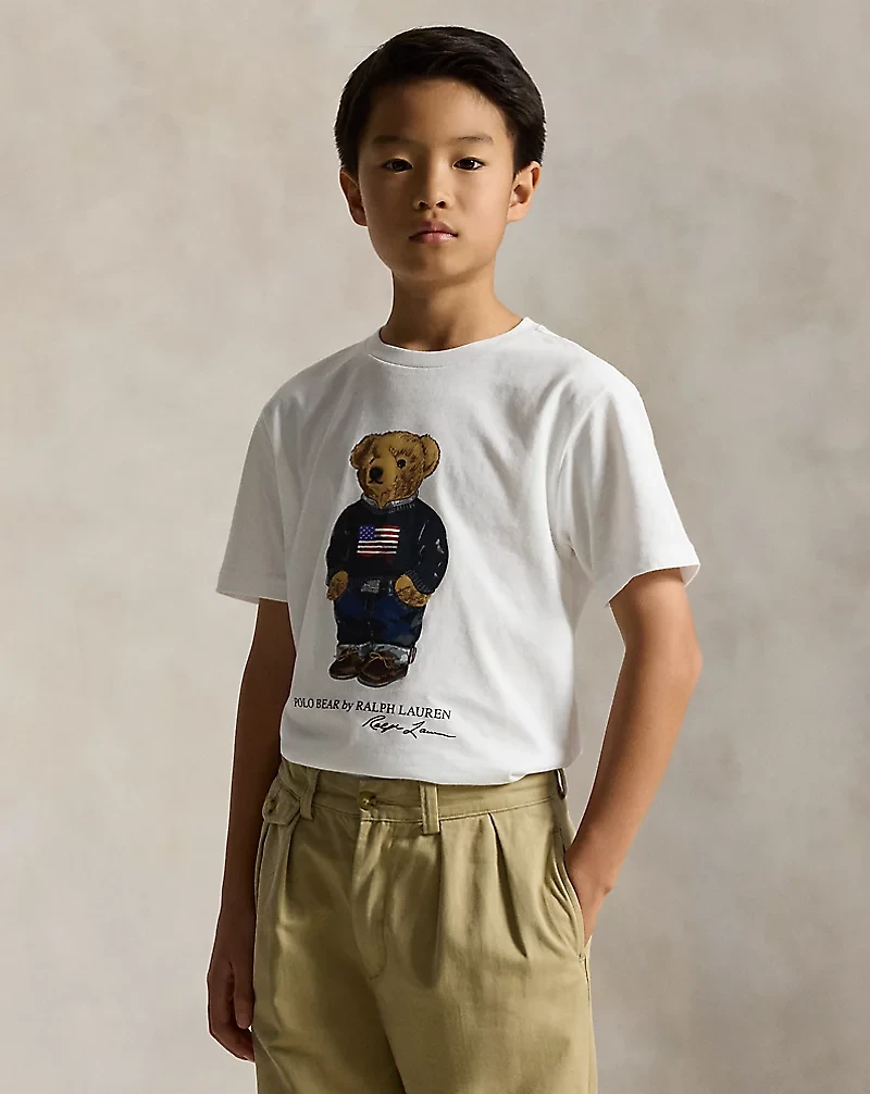 Polo Bear Cotton Jersey Tee