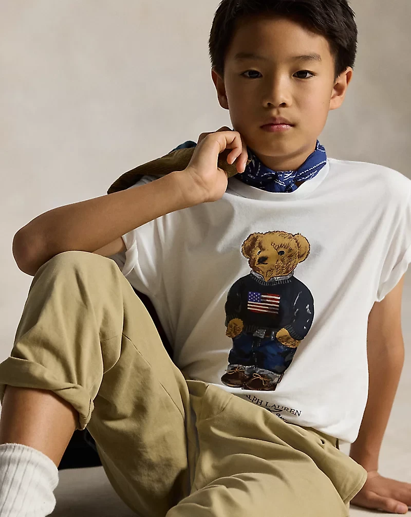 Polo Bear Cotton Jersey Tee