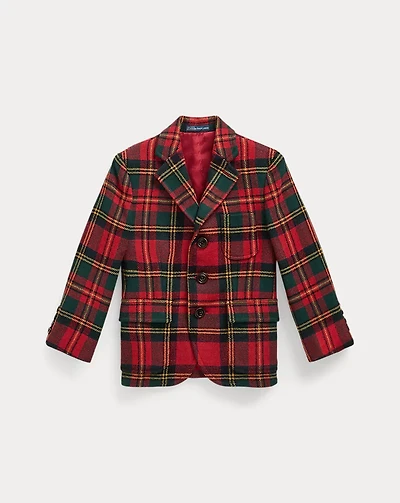 Polo Plaid Wool-Blend Sport Coat