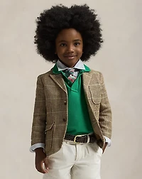 Linen-Silk Herringbone Sport Coat