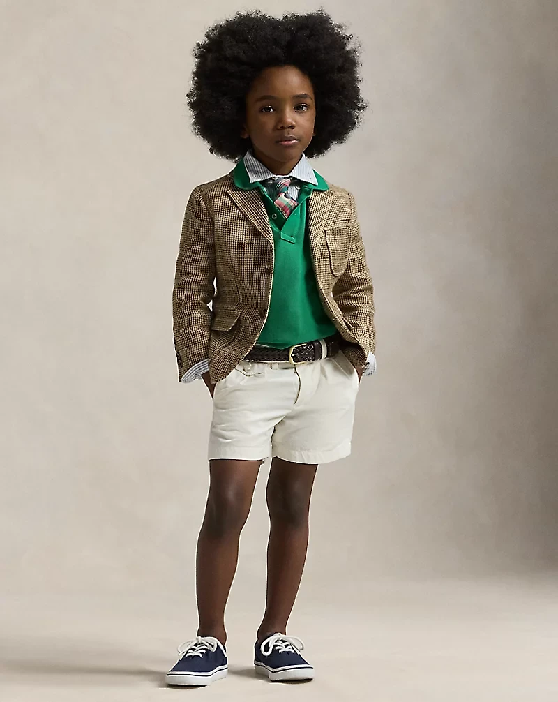 Linen-Silk Herringbone Sport Coat