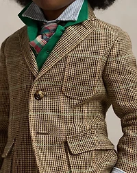 Linen-Silk Herringbone Sport Coat