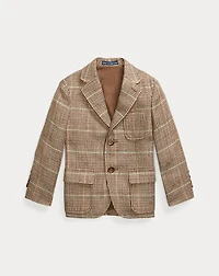 Linen-Silk Herringbone Sport Coat