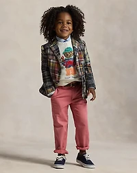 Patchwork Plaid Cotton Sport Coat