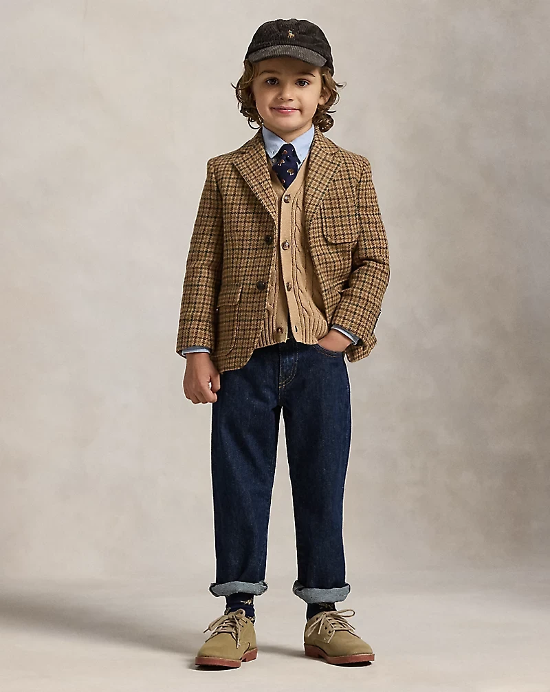 Plaid Wool Tweed Sport Coat