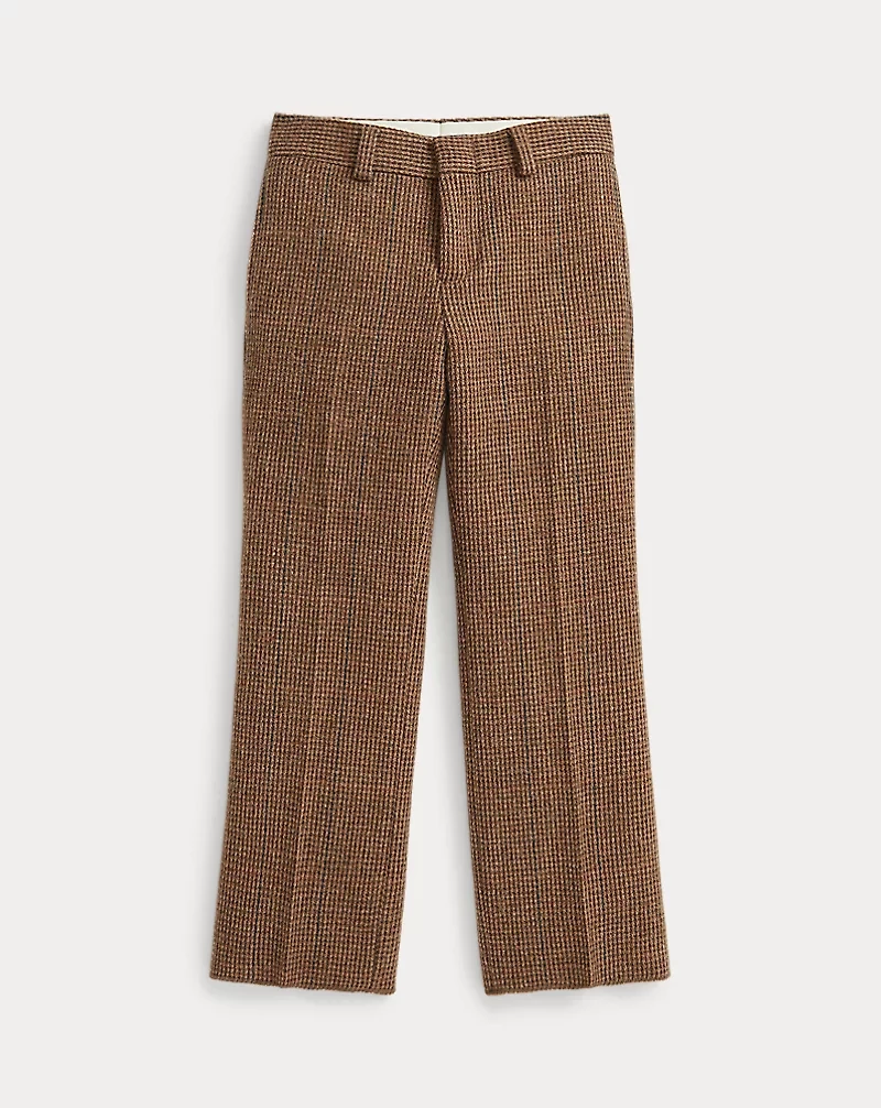 Glen Plaid Wool Tweed Trouser