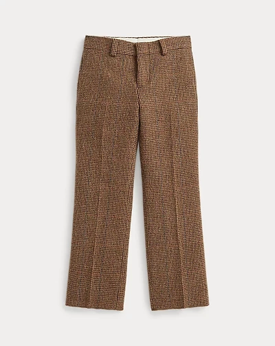 Glen Plaid Wool Tweed Trouser
