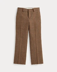 Glen Plaid Wool Tweed Trouser