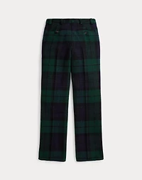 Plaid Wool Tweed Suit Trouser