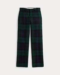 Plaid Wool Tweed Suit Trouser