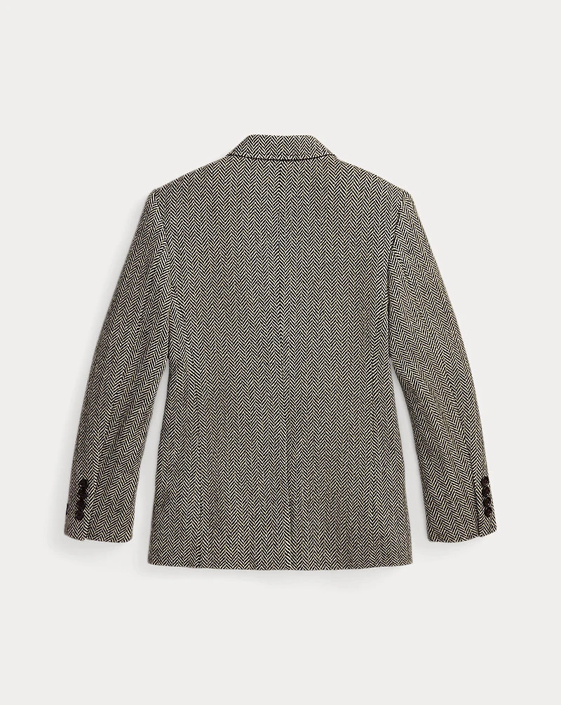 Wool-Blend Herringbone Sport Coat