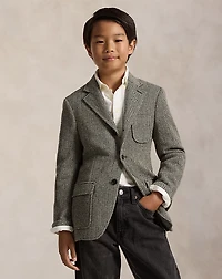 Wool-Blend Herringbone Sport Coat