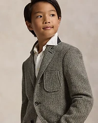Wool-Blend Herringbone Sport Coat
